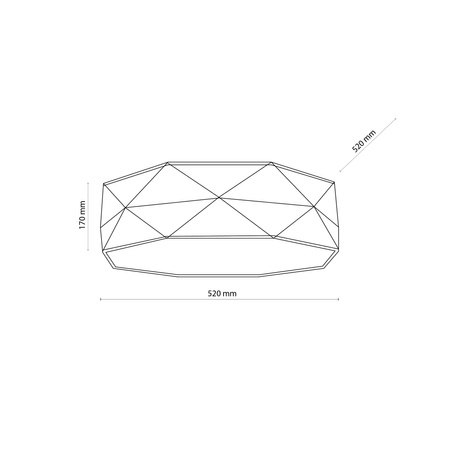 Lampa sufitowa, plafon KANTOOR WHITE TK Lighting 1565