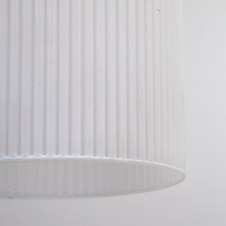 Lampa wisząca z białym ryflowanym kloszem i ozdobną bursztynową kulą SOPHIA COGNAC WHITE 1xE14 Tk Lighting 11020