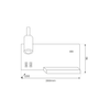 Kinkiet SHELF LED z półką port USB Milagro ML6344 ML6343 - kolor do wyboru