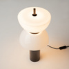Czarna lampka stołowa z marmurową podstawą LED 3000K Kyoto MOD178TL-L11B3K Maytoni