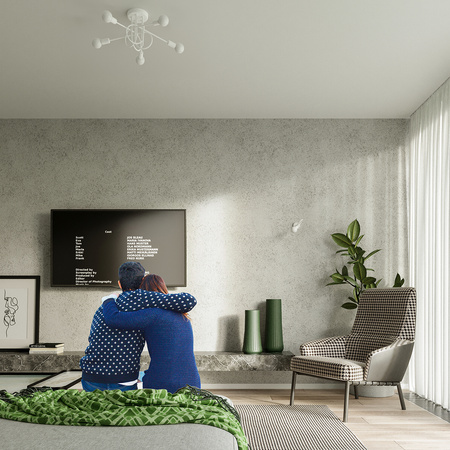 Żyrandol LOOP 5 biały Sollux SL.1432