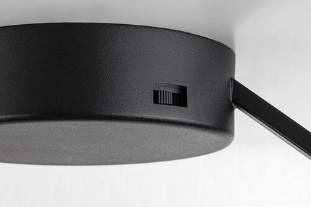 Okrągły czarny ring sufitowy LED 40cm ze zmienną barwą światła  Isaure Rabalux 71302