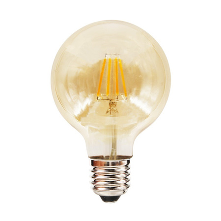 Żarówka Dekoracyjna 4W G80 E27 Amber Barwa: Ciepła Eko-light EKZF7807