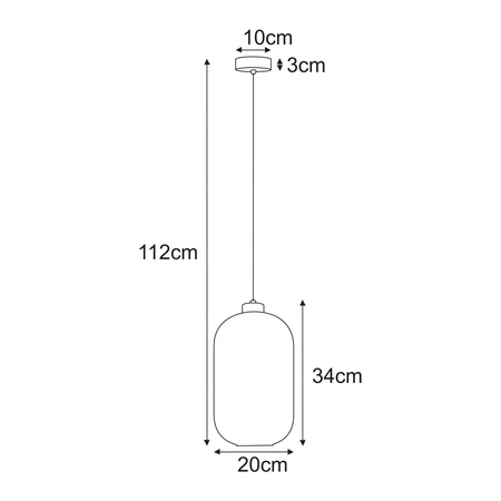 Lampa wisząca K-5731 z serii VILAR Kaja Lighting