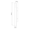 Kinkiet elewacyjny Wow II 11W trzy barwy światła 3CCT IP54 60cm Milagro ML2516