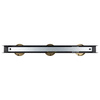 Lampa sufitowa Hudson 3xGU10 Czarno-Złoty Milagro MLP0259