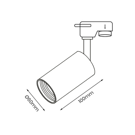 Oprawa do systemu Track Spot Pipe Biały 1xGU10 ML7676