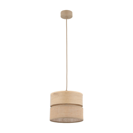 Lampa wisząca abażur DORMA WOOD JUTA 1xE27 Tk Lighting 11785