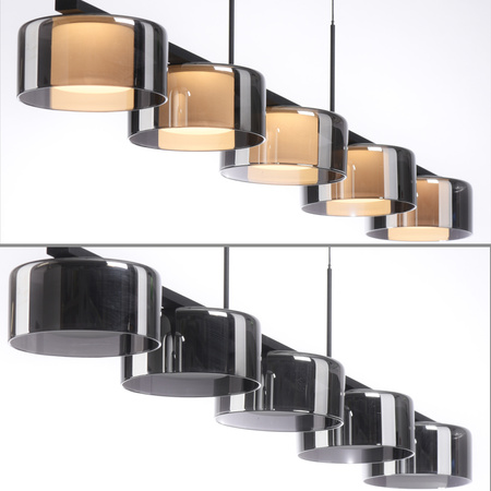 Lampa wisząca pięcopunktowa z wbudowanym ściemniaczem RIKA Paul Neuhaus 2116-18