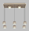 Lampa wisząca ósemka prostokątna Biarritz kaszmirowa Aviano Lighting 7047-913