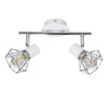 VERVE LAMPA SUFITOWA LISTWA 2X40W E14 BIAŁY ABAŻUR CHROM Candellux 92-61348