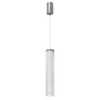 Lampa wisząca akrylowa pionowa tuba Trivia Chrome 10W LED CCT IP44