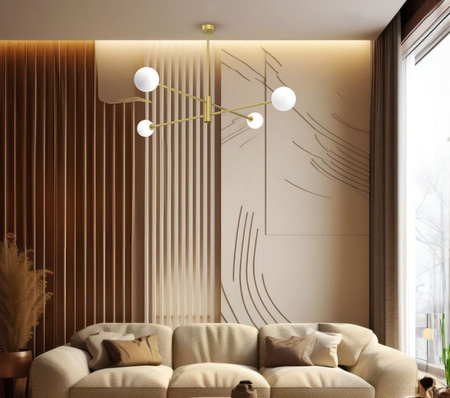 Lampa wisząca DORI GOLD 4xG9 Milagro MLP8573