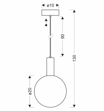 Pojedyńcza lampa wisząca beżowa z białym kloszem 20cm TESTA 1xG9 Candellux Studio 31-50892