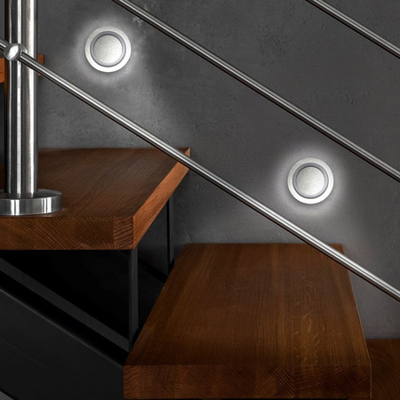 Oprawa schodowa srebrna OTI MAX 3000K Milagro EKS4338