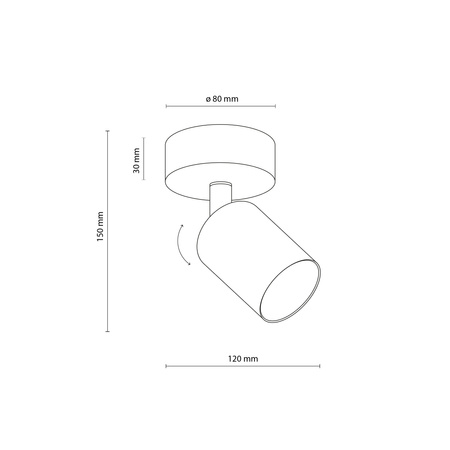 Oprawa sufitowa, kinkiet NEX WHITE 1XGU10 Tk Lighting 11368