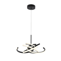 Lampa wisząca Spider 48 cm czarna LED CCT Light Prestige LP-1225/1P 48 BK