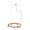 Lampa wisząca pierścień 80cm z tubami w kolorze terakota 13xGU10 R35 i LED zintegrowany FOURTY  ROUND LED Nowodvorski 12418
