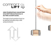Potrójna lampa wisząca z funkcją ściemniania i Comfort LIFT RIKA Paul Neuhaus 2113-18