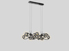 Lampa wisząca NANCY 14 czarny chrom Wofi Premium 7014-1405