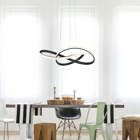 Lampa wisząca czarna MARIA LED Leuchten Direkt 15402-18 funkcja ściemniania