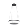 Lampa wisząca dwa czarne pierścienie CIRCOLO POWER LED 3000K Nowodvorski 11647