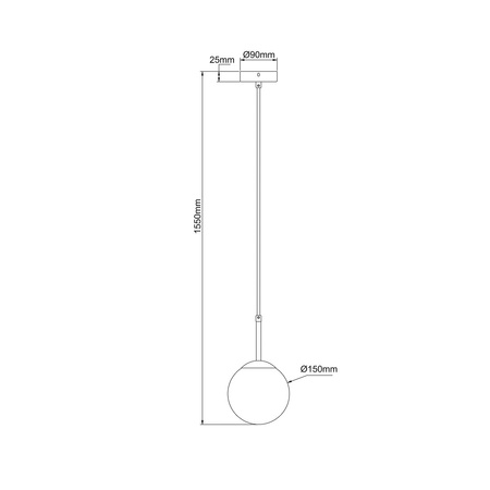 Lampa wisząca Dorado czarna 1xE14 Light Prestige LP-002/1P BK
