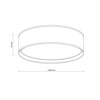 Lampa sufitowa, plafon BILBAO BLACK 60cm TK Lighting 3432