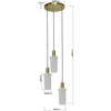 Lampa wisząca Tirana 3 biała 3xE27 Light Prestige LP-945/3P WH