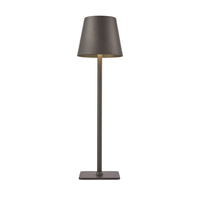Lampka stołowa przenośna ładowana USB IP54 grafitowa Atlis Italux TB-2821-GR