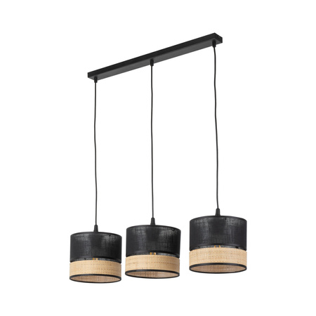 PAGLIA NEW BLACK LAMPA WISZĄCA 3 LISTWA TK Lighting 4769