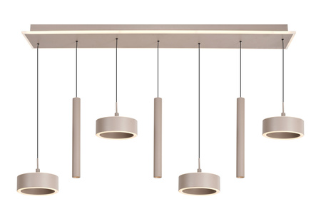 Lampa wisząca siódemka prosta Carnac kaszmirowa Aviano Lighting 7040-813