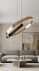 Glamour lampa wisząca LED z okręgiem 60cm METIS Kaja Lighting K-8233