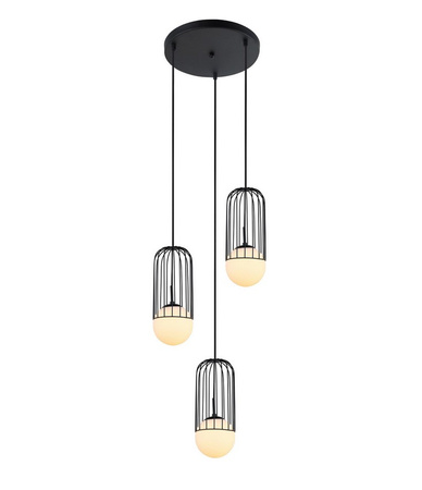 Lampa wisząca MATTY czarna Italux MDM-3939/3 BK