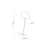 NICOLA BROWN LAMPKA NOCNA 1 S TK Lighting 16027