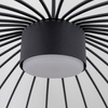 Czarna druciana lampa wisząca o średnicy 58cm SPHERA M BLACK 1XGX53 Tk Lighting 11304