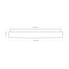 Plafon LED 48cm z tworzywa 4000K Borla Italux PLF-63748-XL-CL