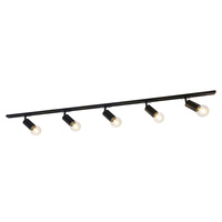 Zestaw szynowy 150cm Marvi TR Dolores w kolorze czarnym matowym 5 źródeł światła Italux 922521-5-BL-SET