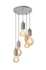Lampa wisząca beton VOLTA 5 AZzardo AZ2386