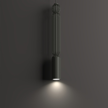 Lampa wisząca druciana tuba jedwabisty grafit 1xGU10 SINGLES A Nowodvorski 12195