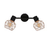 ACROBAT LAMPA SUFITOWA LISTWA 2X40W E14 CZARNY KLOSZ ZŁOTY Candellux 92-66336