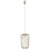 Lampa wisząca druciana z wysokim cylindrycznym beżowym kloszem 1xGX53 KENAI B Nowodvorski 12222