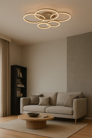 Lampa sufitowa piątka RAVELO piaskowy Aviano Lighting 9055-513