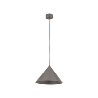 Lampa wisząca metalowy stożek w odcieniu brązu 26cm CONO M NEW BROWN 1XE27 Tk Lighting 11376
