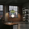 Lampa wisząca z ceramiki zielono-niebieska LED 3000K Tordi Italux PND-94721-1A-MLTI