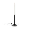 Prosta czarna lampa podłogowa świecąca tuba LED 3000K Ray Maytoni Z012FL-L18B3K