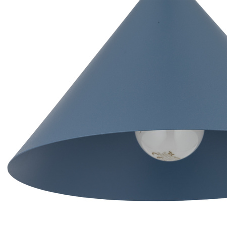 Niebieska stożkowa lampa wisząca o średnicy 21cm CONO S NAVY 1XE27 Tk Lighting 11413
