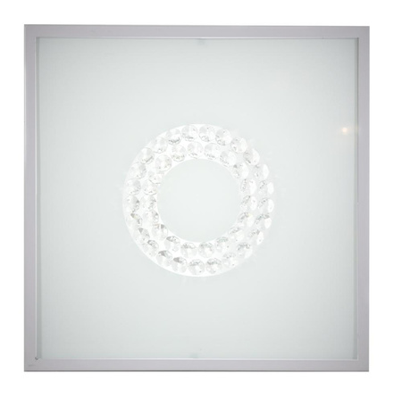 LUX LAMPA SUFITOWA PLAFON 29X29 16W LED 4000K SATYNA MAŁY RING Candellux 10-64509