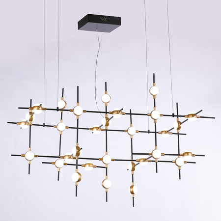 Lampa wisząca Provenza czarno-złota LED Italux MD18001067-30A BG