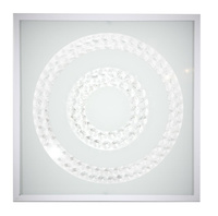 LUX LAMPA SUFITOWA PLAFON 29X29 16W LED 4000K BIAŁY PODWÓJNY RING Candellux 10-64493